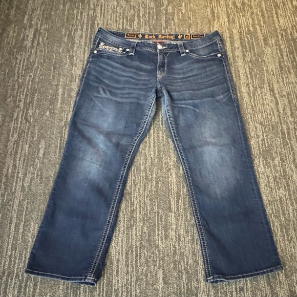 Rock Revival Women’s Maisky Easy Capri Jeans 34 - Picture 2 of 8